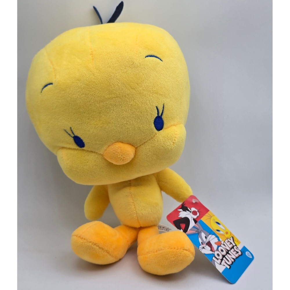 Looney Tunes Tweety Bird Plush Warner Brothers Stuffed Animal 10" NWT Chibi Cute